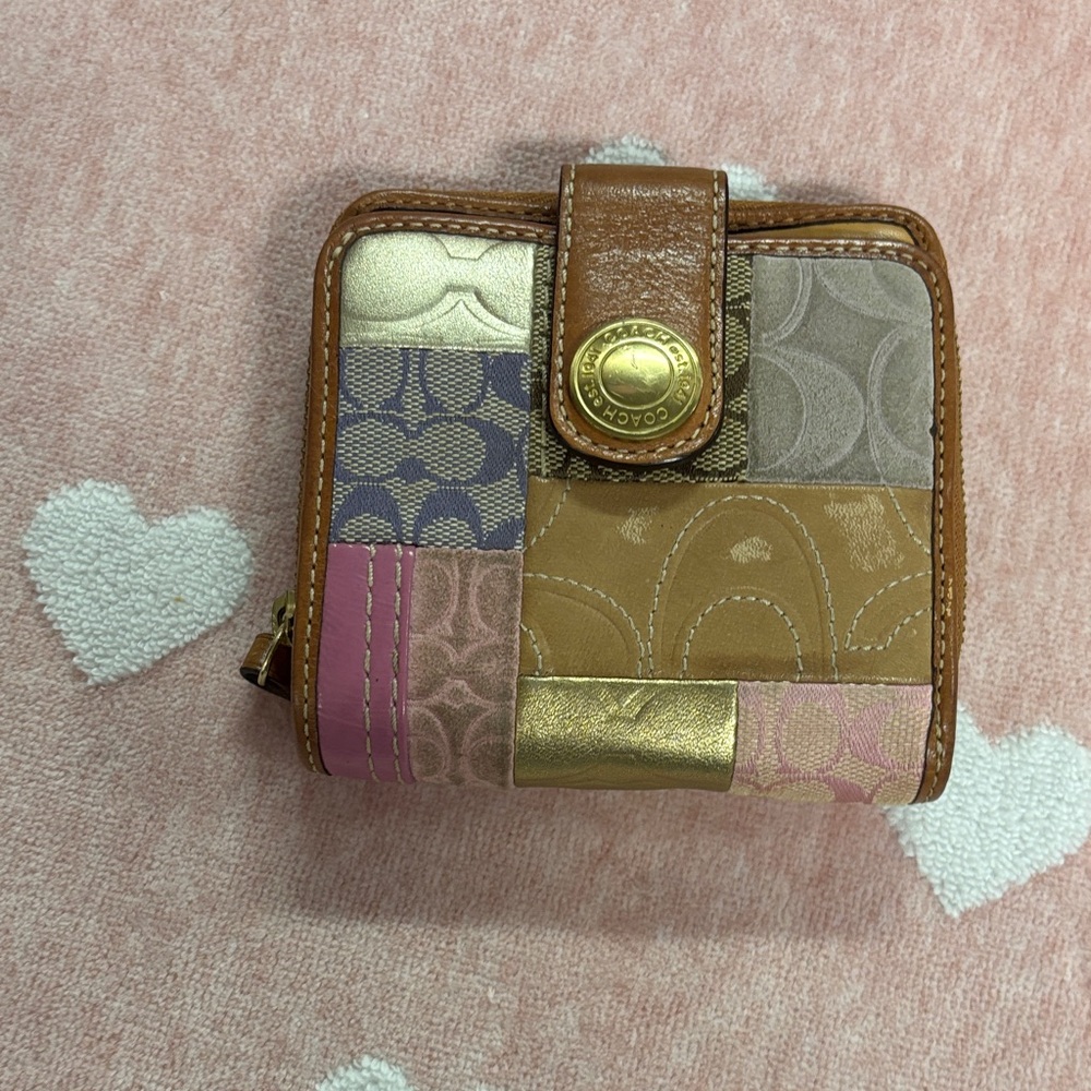 Coach Multicolor Patchwork Wallet